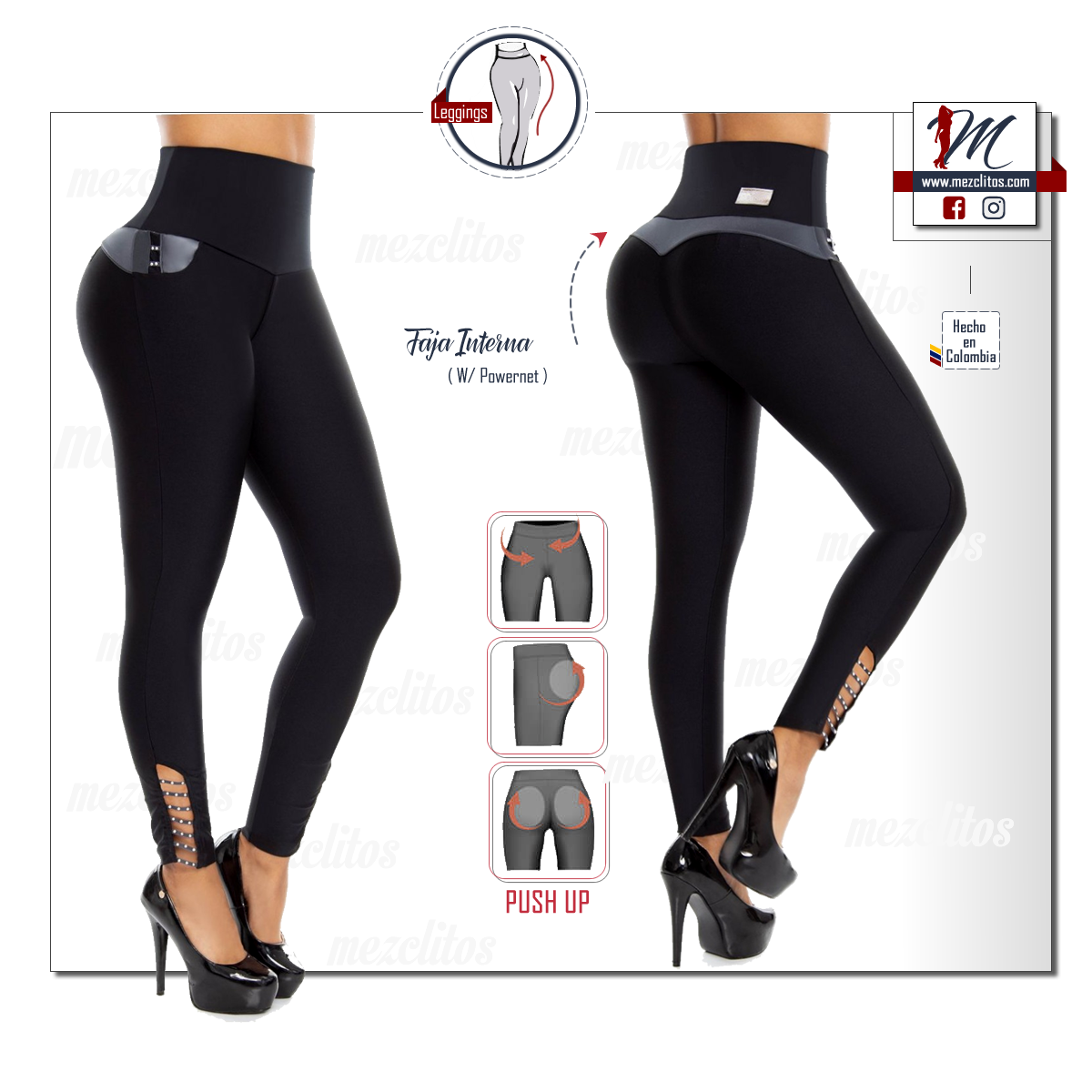 Leggings con Faja Interna 2027 - 100% Colombiano