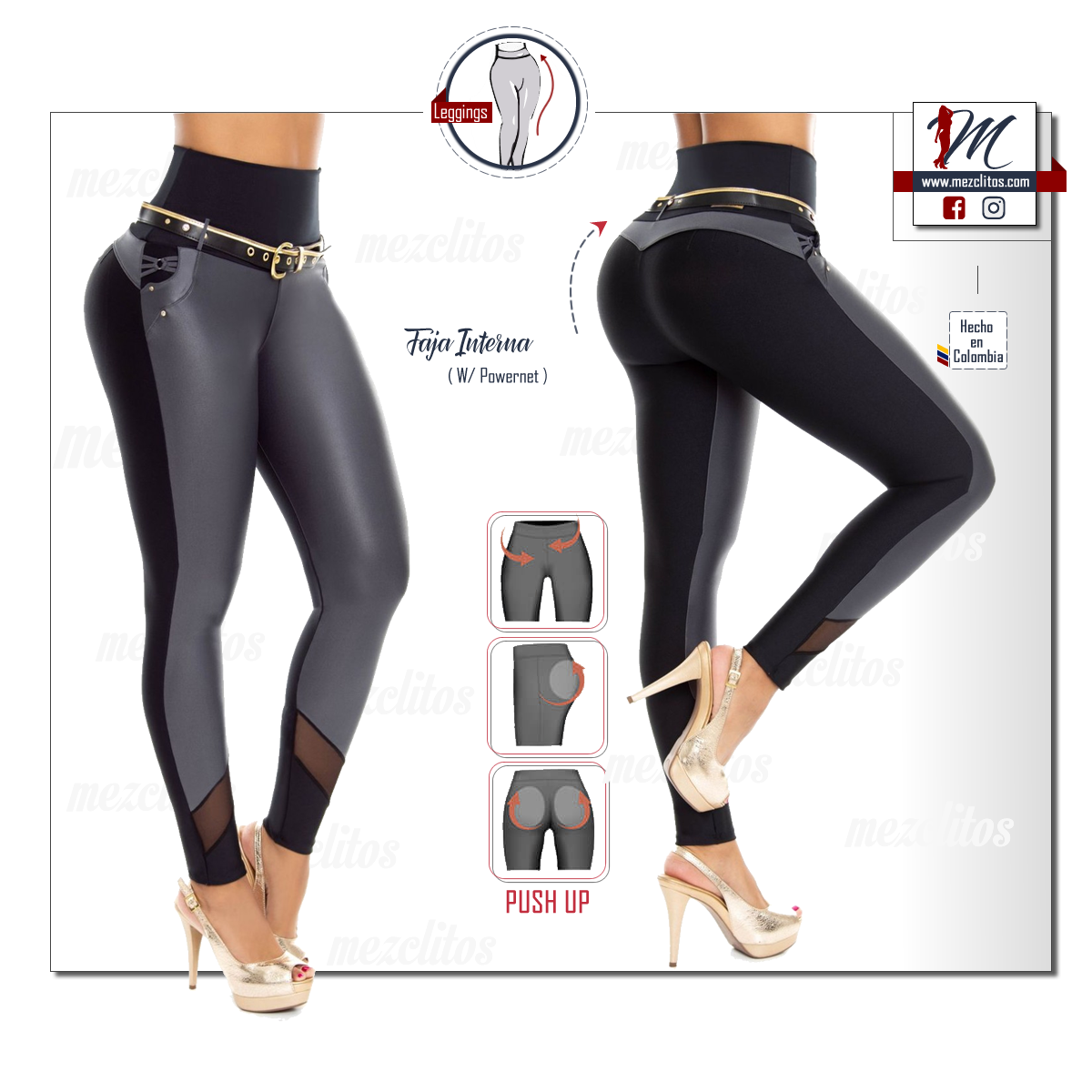 Leggings con Faja Interna 2056 - 100% Colombiano