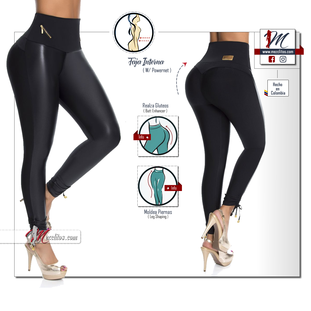 Leggins con faja online colombiana