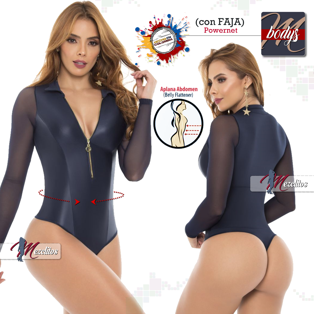 Pitbull Body Blusa BD3274 (Azul) - 100% Colombiano