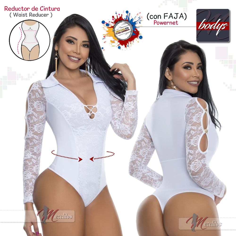 Body Reductora BD3289 Blanco White 100 Colombiano