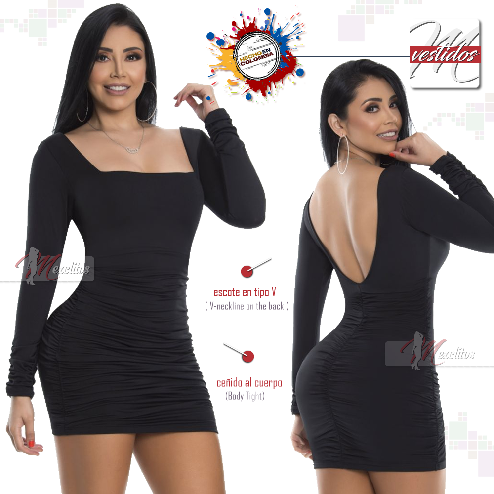 Vestido / Dress Corto VE2181 - 100% Colombiano