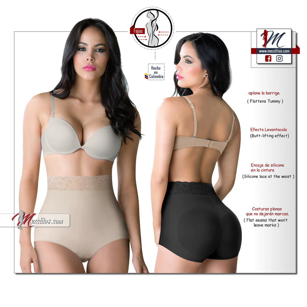 M&D Fajas Colombianas Levanta Cola Shapewear for Women Colombian  Girdles-Reducing and Shaping Beige 2XS at  Women's Clothing store