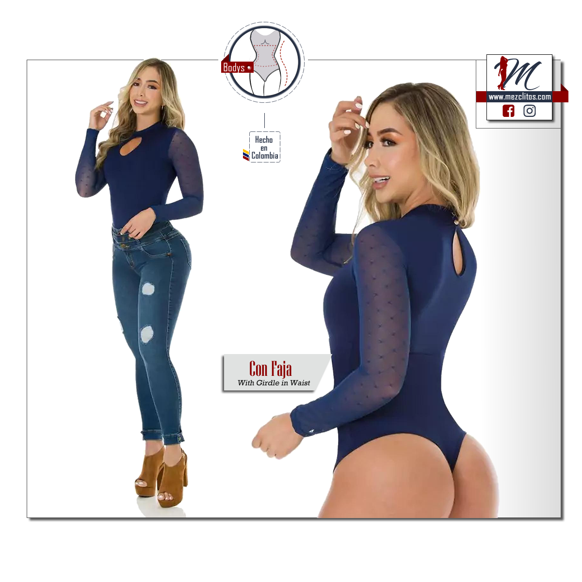 Secret Love Bodysuit 2BB555  - 100% Colombiano