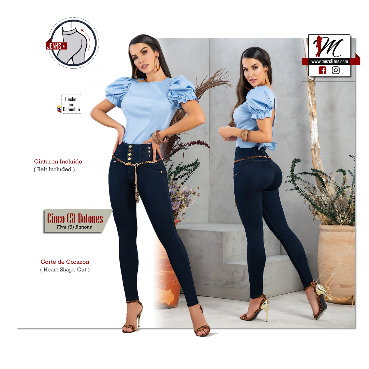 Seven7 Jeans Colombianos 1003