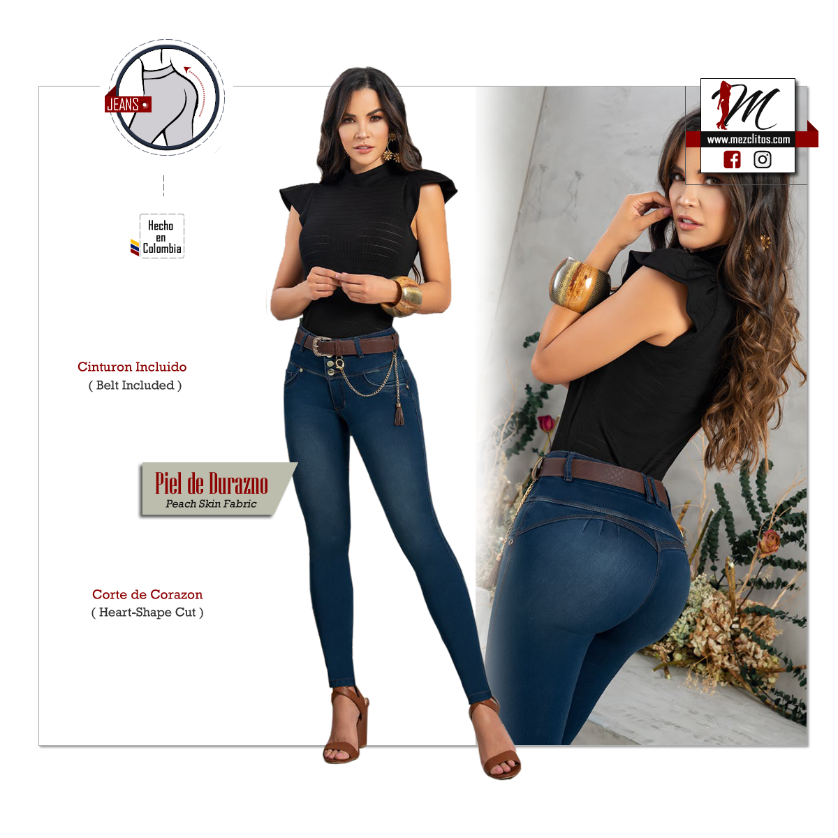 Seven7 Jeans Colombianos Levanta Cola 1220 F – Mezclitos