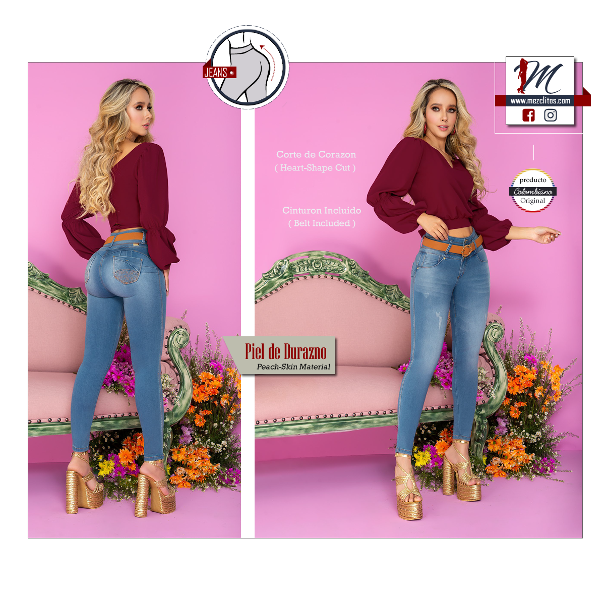 Seven7 Jeans Colombianos con FAJA 1345 – Mezclitos