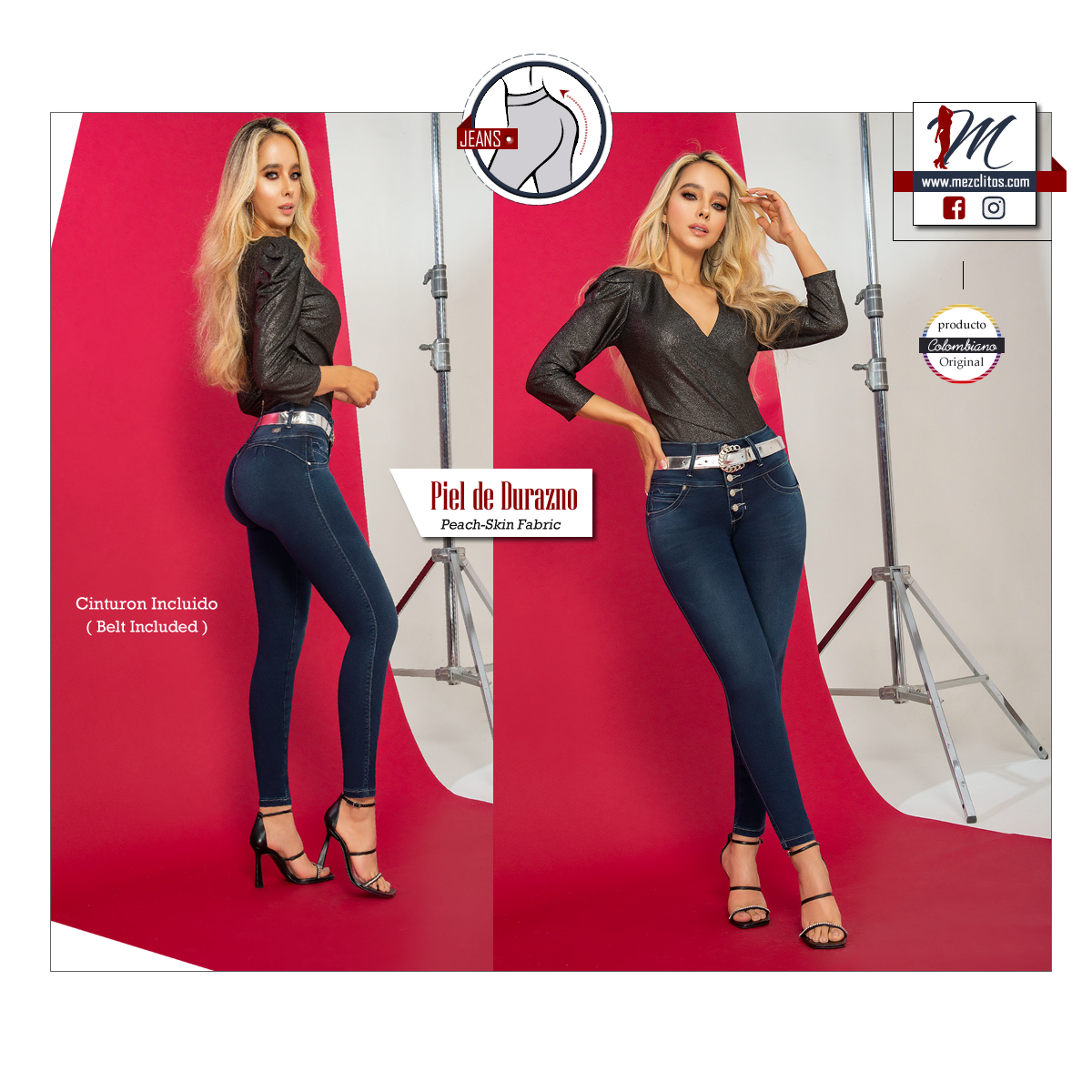 Seven7 Jeans Colombianos Levanta Cola 1252