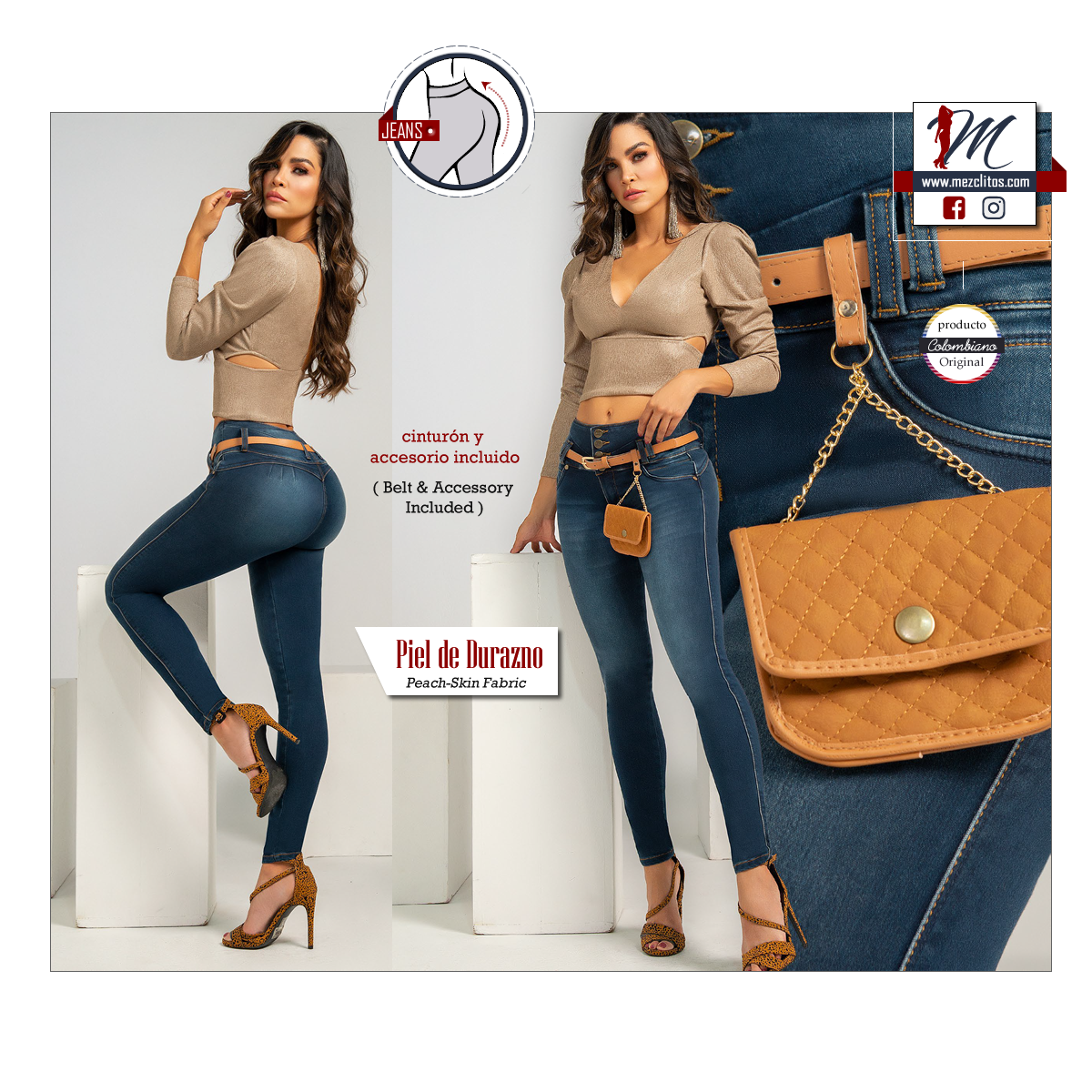 Seven7 Jeans Colombianos con FAJA 1345 – Mezclitos
