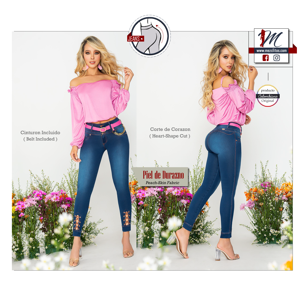 Seven7 Jeans Colombianos Levanta Cola 1267