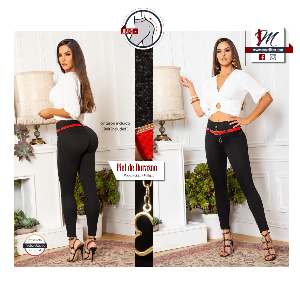 Seven7 Jeans Colombianos Levanta Cola 1328