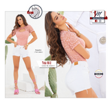 Seven7 Jeans Colombianos | White Shorts 1337