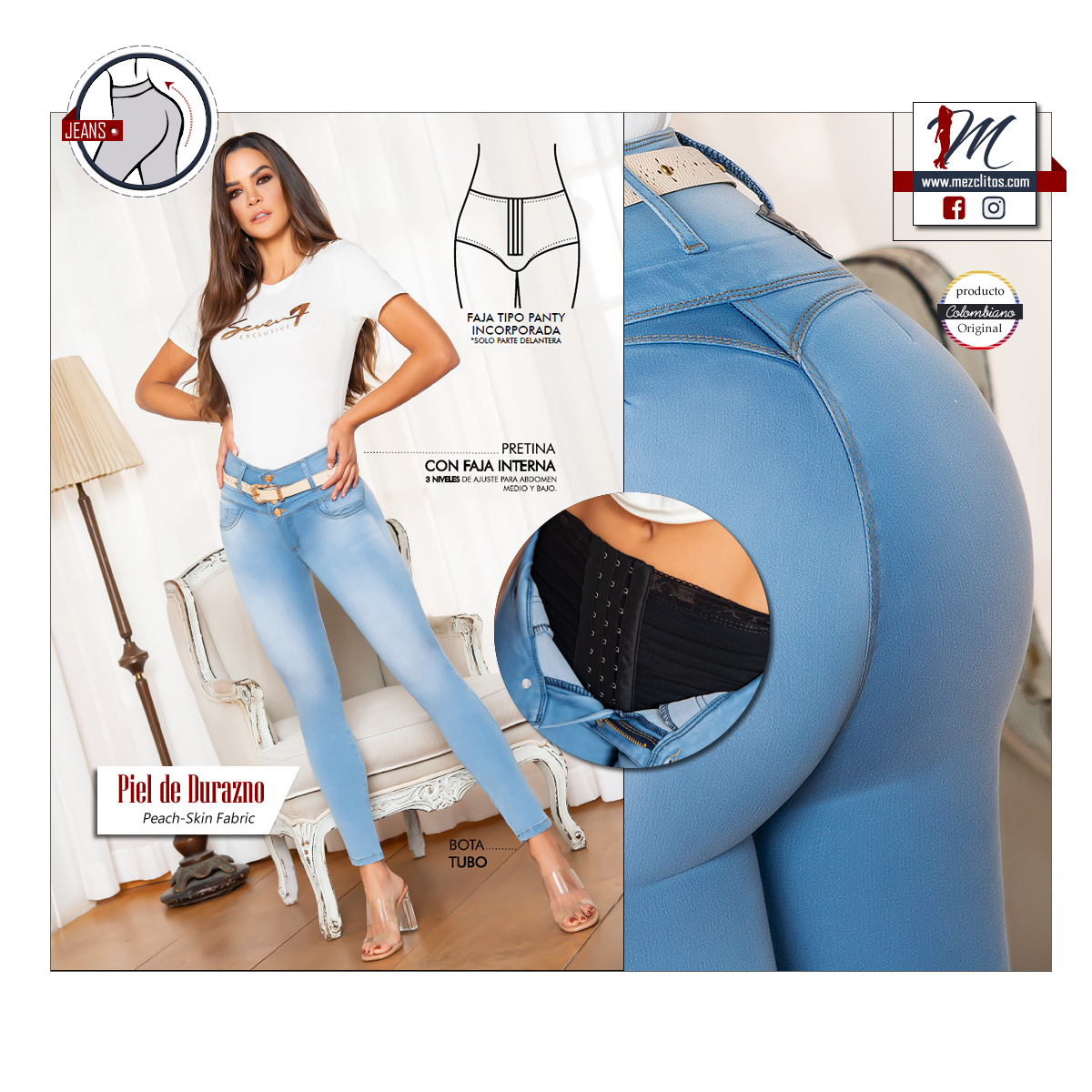 Fajas y jeans colombianos discount