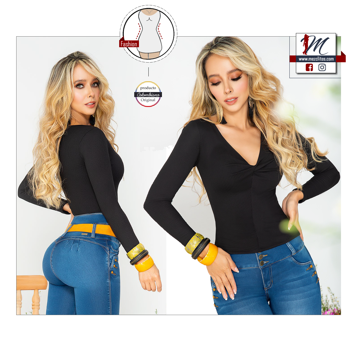 Seven7 Colombian Fitted Blouse 150