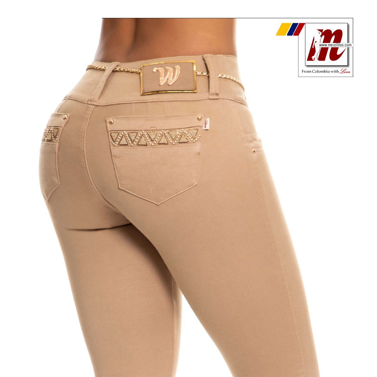 WOW Jeans Colombianos Levanta Cola Khaki 804848 – Mezclitos